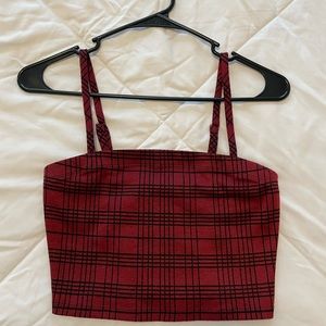 Plaid crop top